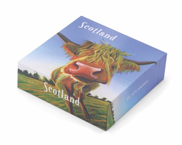 2051 Eoin O'Connor Highland Coo - Coasters 6pk